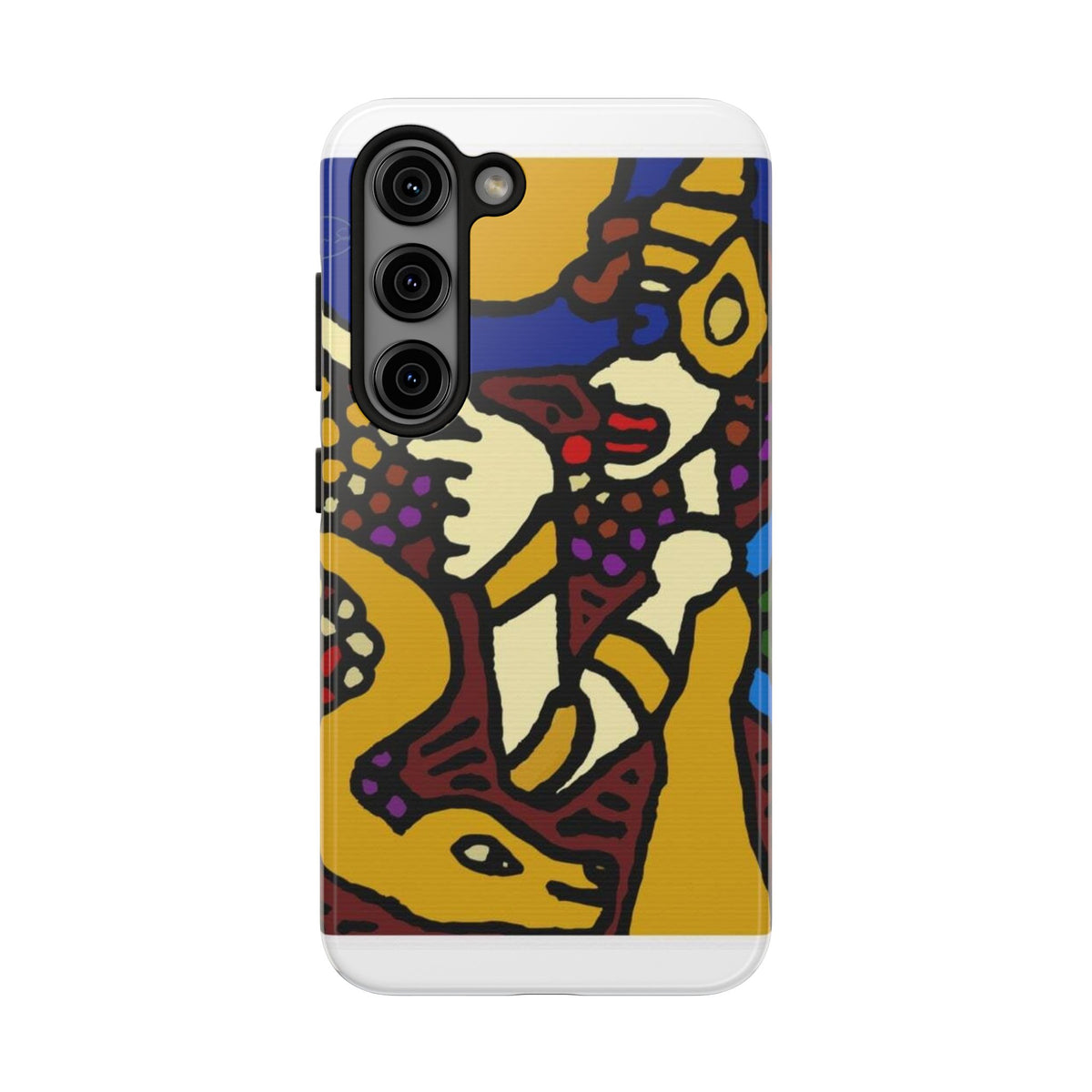 The golden snake being blessed by the fairy Tough Phone Case