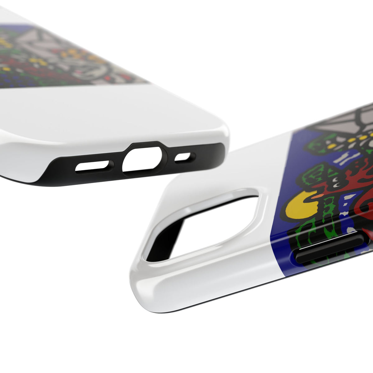 Bunny welcoming a friendly horse on his journey Tough Phone Case