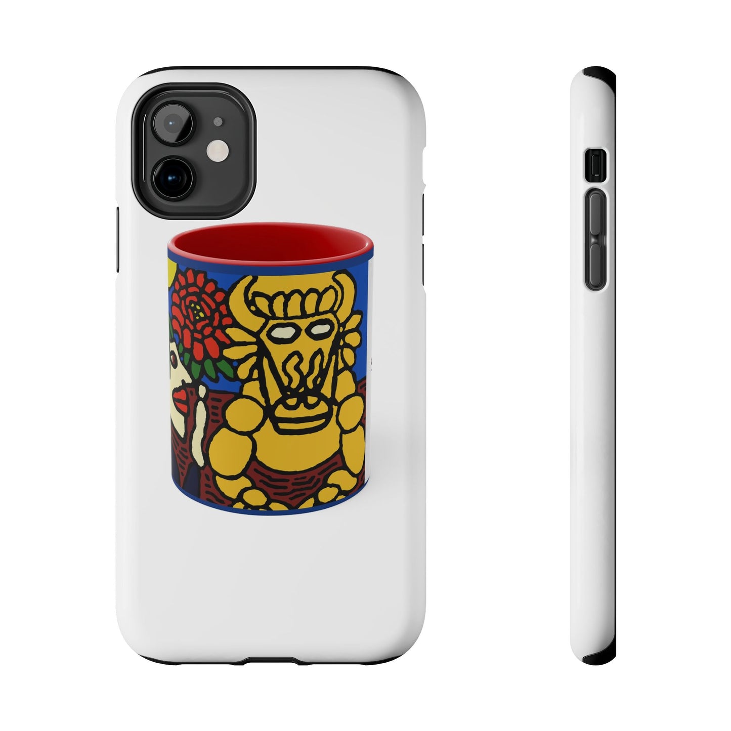 The warrior hailing the mighty golden dragon Tough Phone Case