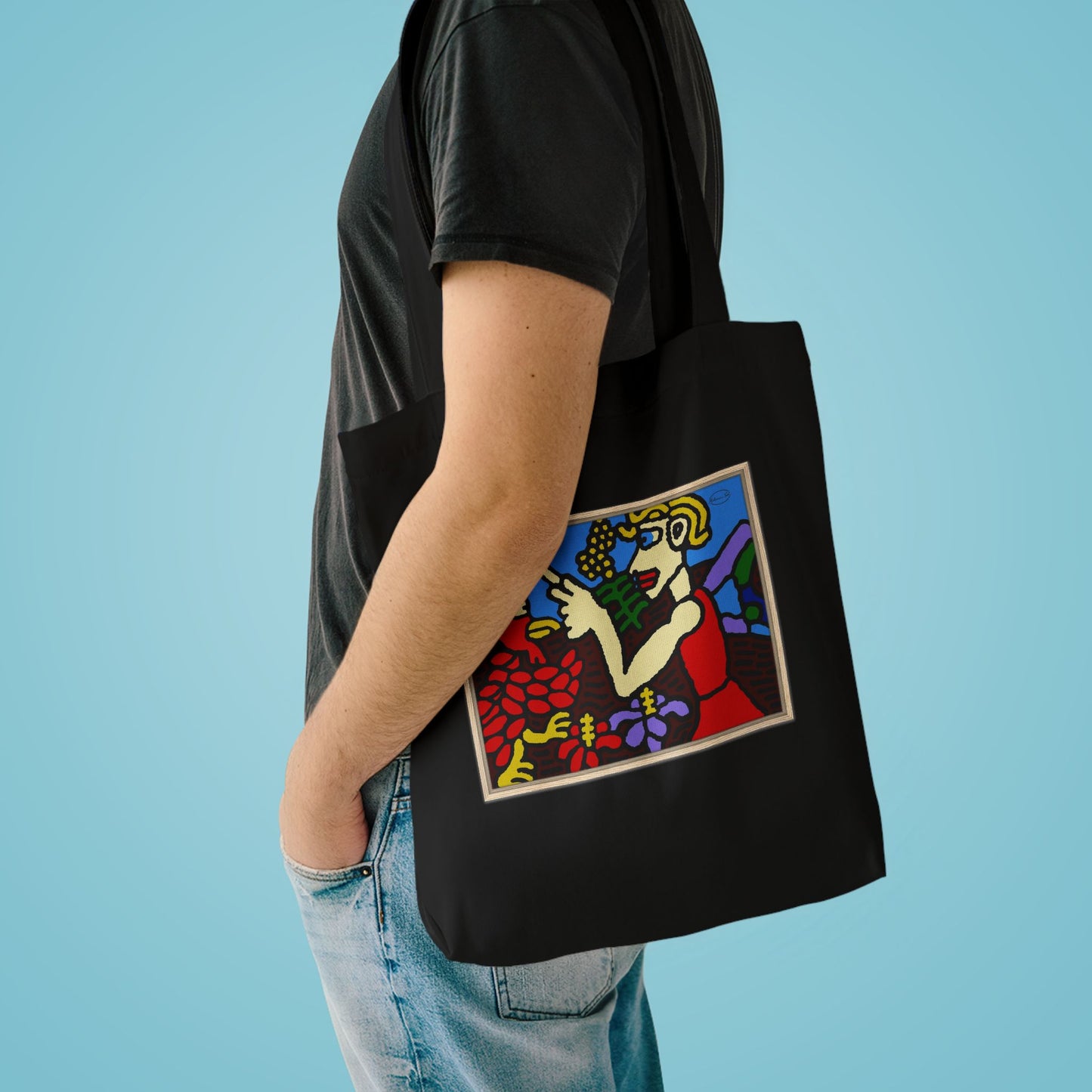 The hen gaining a blessing from a fairy Classic Tote Bag