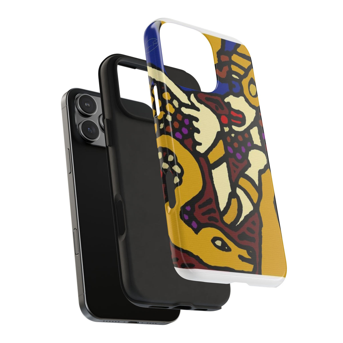 The golden snake being blessed by the fairy Tough Phone Case