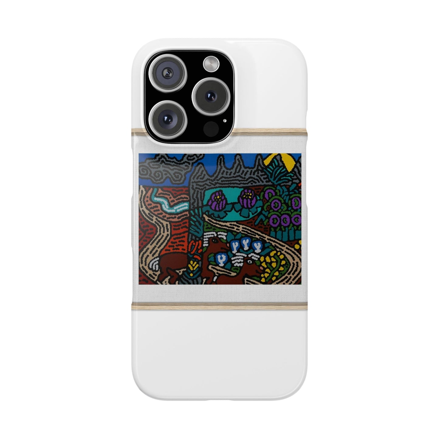Road to a Sanctuary and Oasis Slim Phone Case