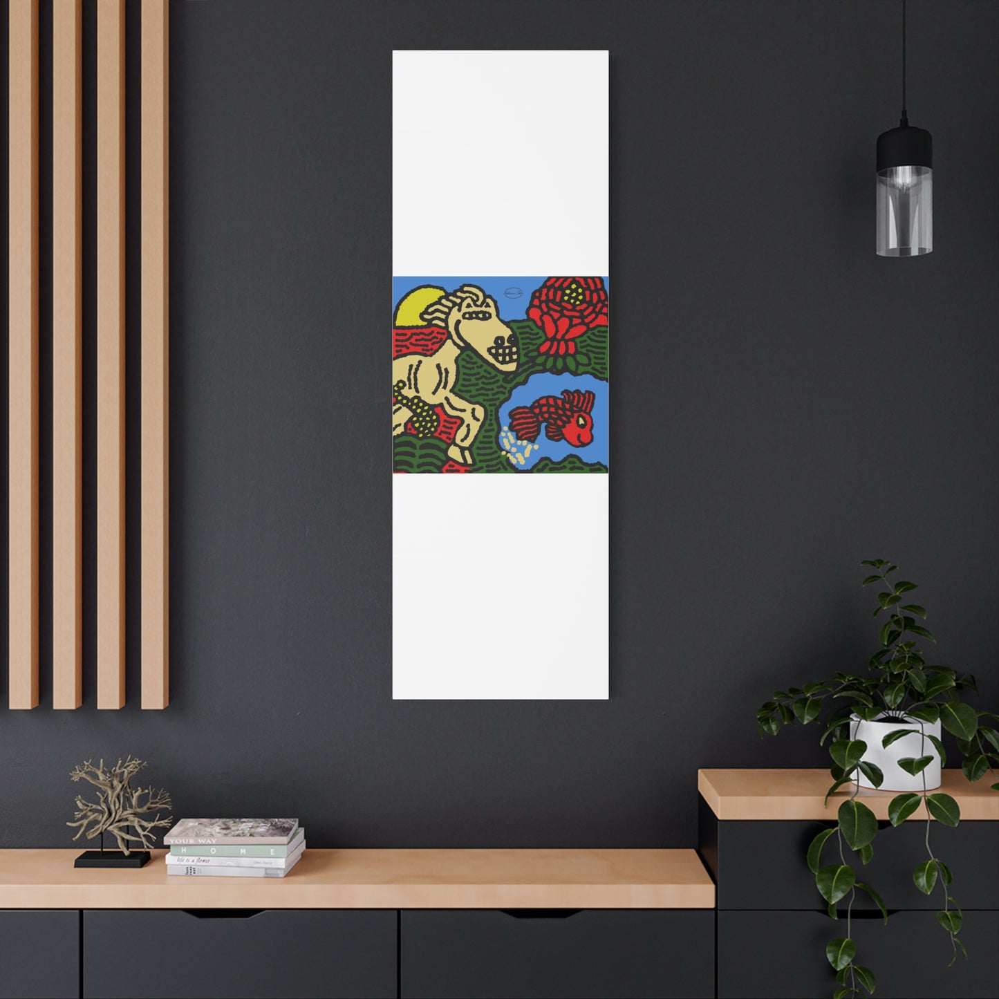 Galloping carefree through life Canvas (Small)
