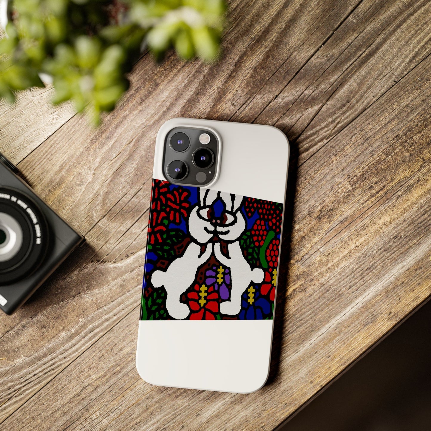 Bunnies in love Slim Phone Case