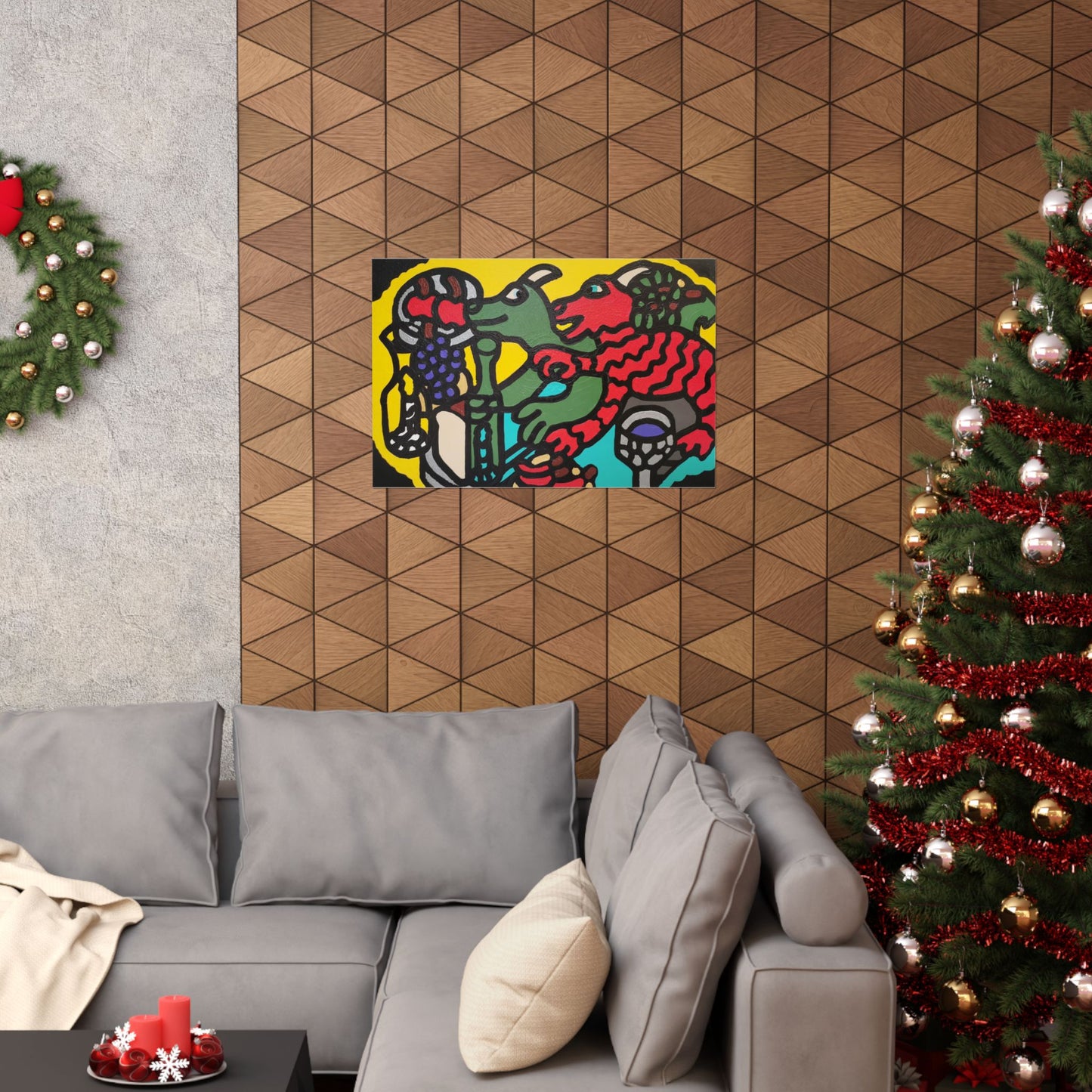Enjoying our companionship Matte Poster Horizontal (Large)