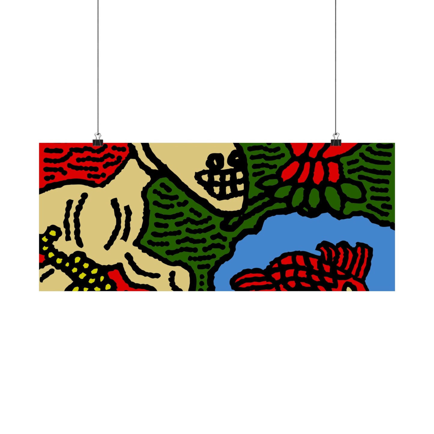 Galloping carefree through life Matte Poster Horizontal (Small)