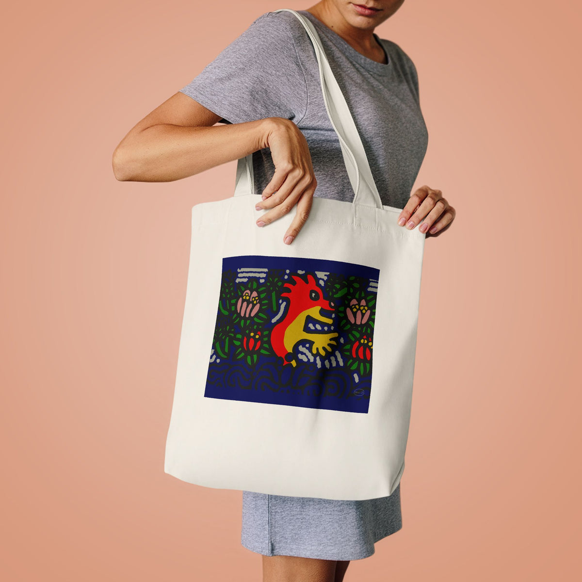 Breaking through the surface of a lotus pond Classic Tote Bag