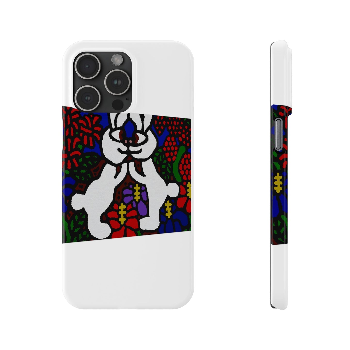 Bunnies in love Slim Phone Case