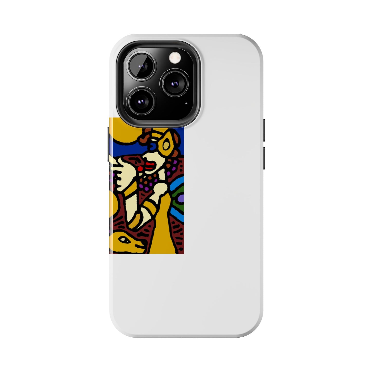 The golden snake being blessed by the fairy Tough Phone Case