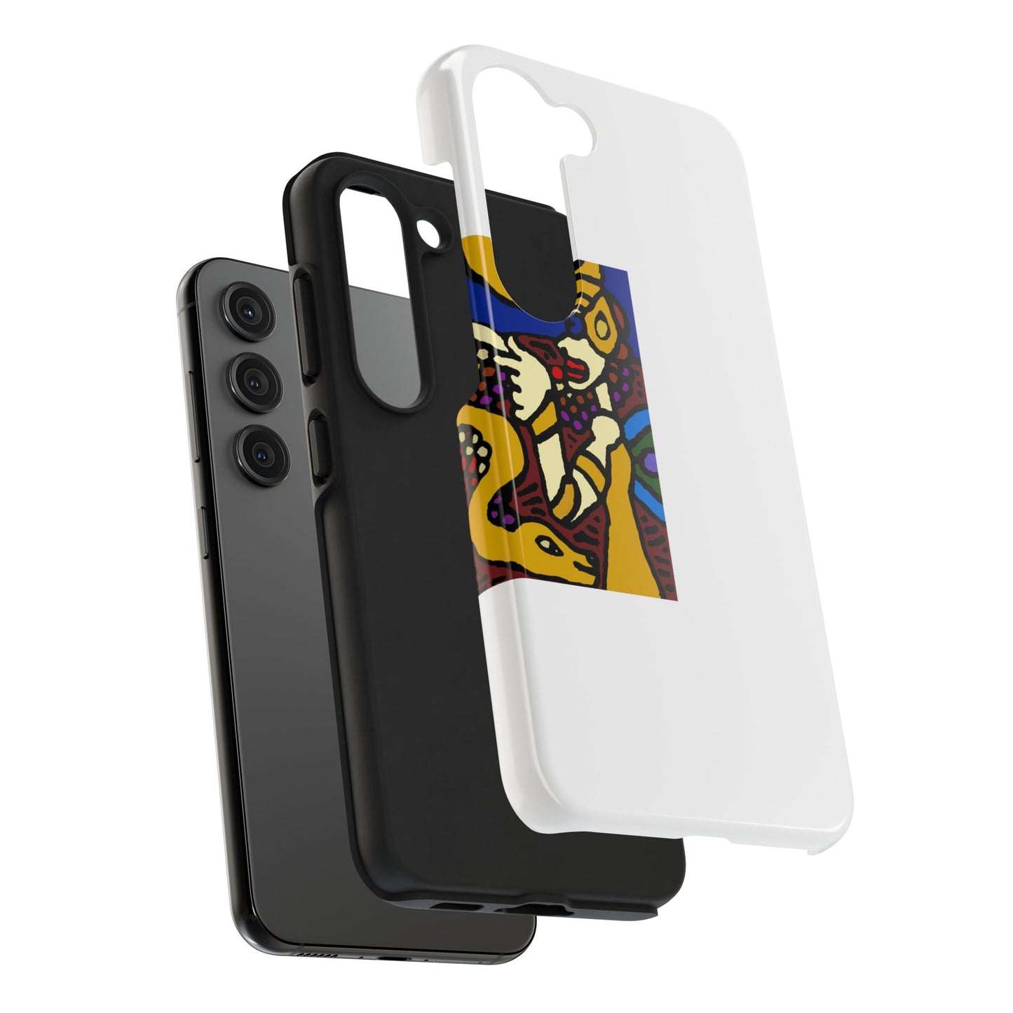 The golden snake being blessed by the fairy Tough Phone Case