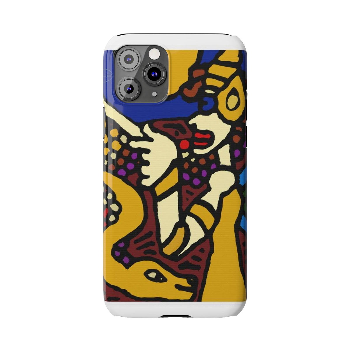 The golden snake being blessed by the fairy Slim Phone Case