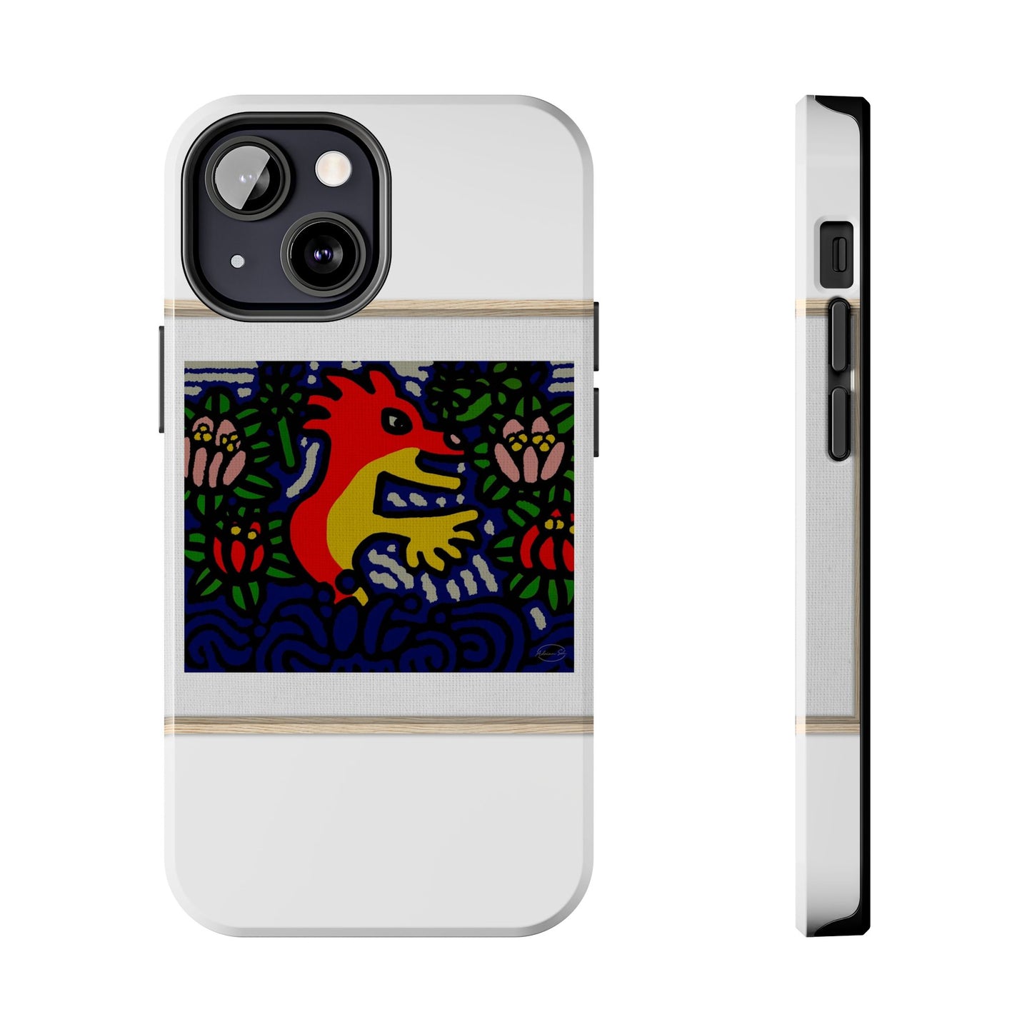 Breaking through the surface of a lotus pond Tough Phone Case