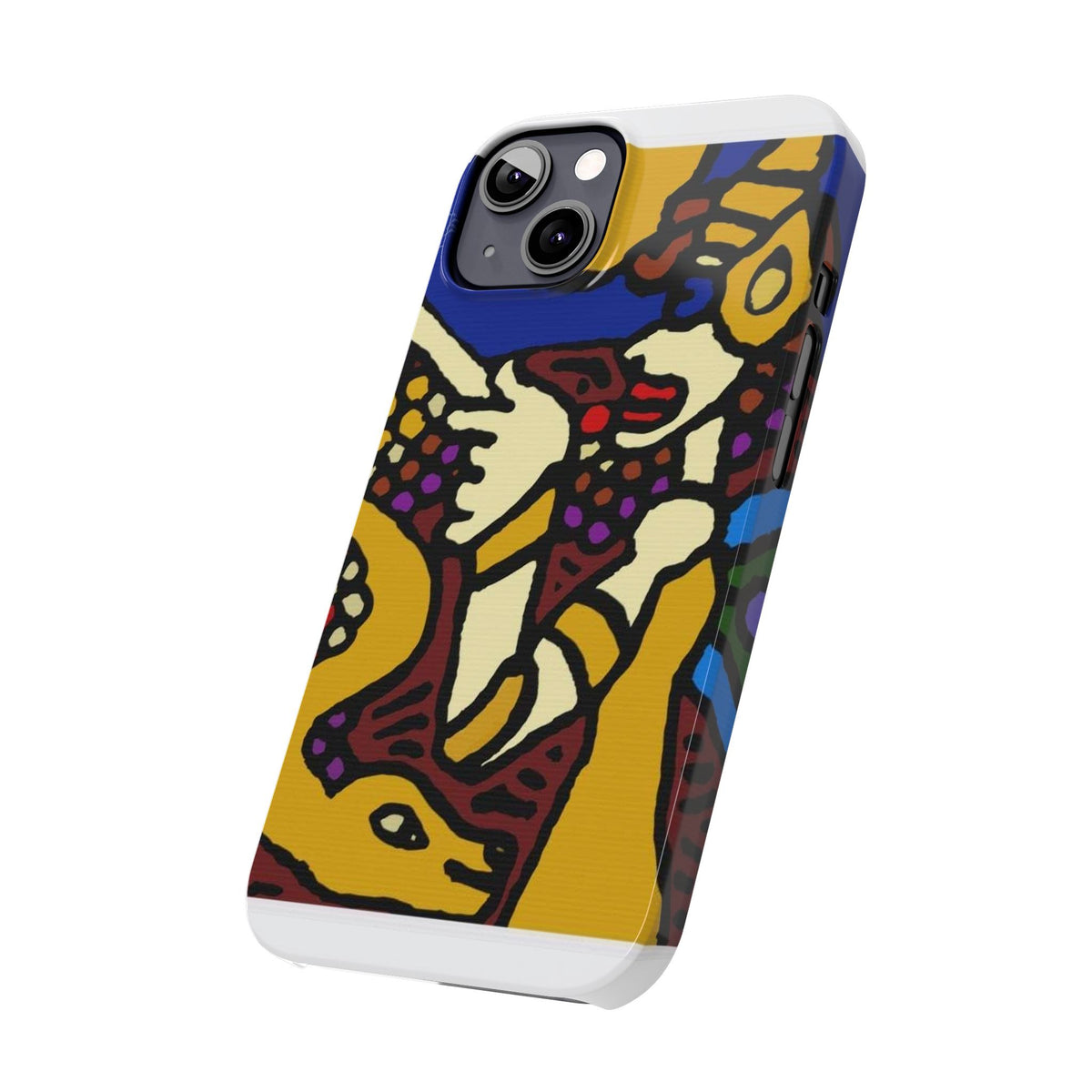 The golden snake being blessed by the fairy Slim Phone Case