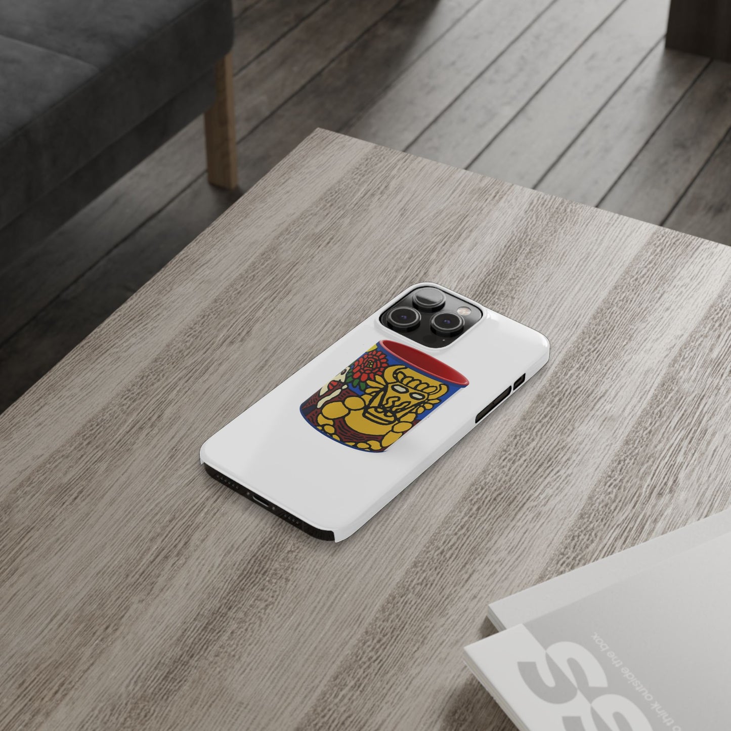 The warrior hailing the mighty golden dragon Slim Phone Case