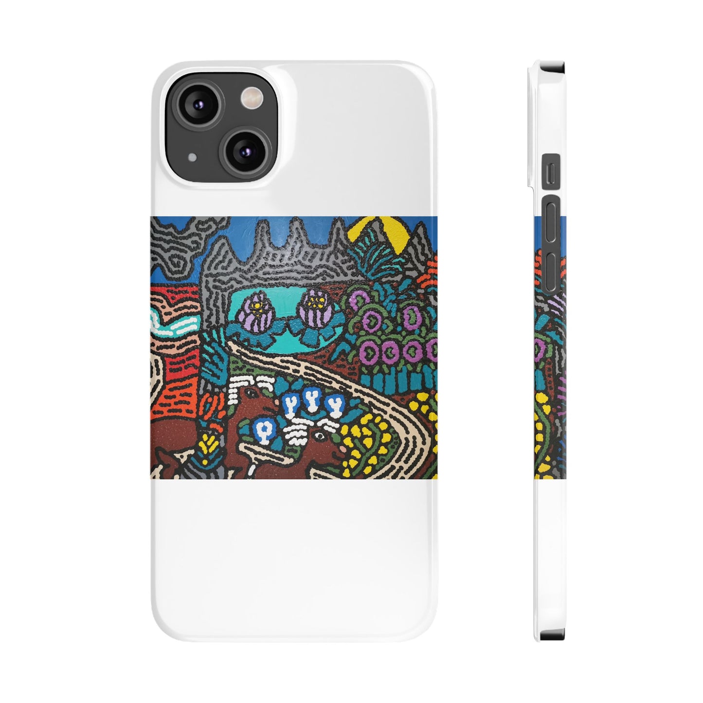 Going to the valley of hope and prosperity Slim Phone Case