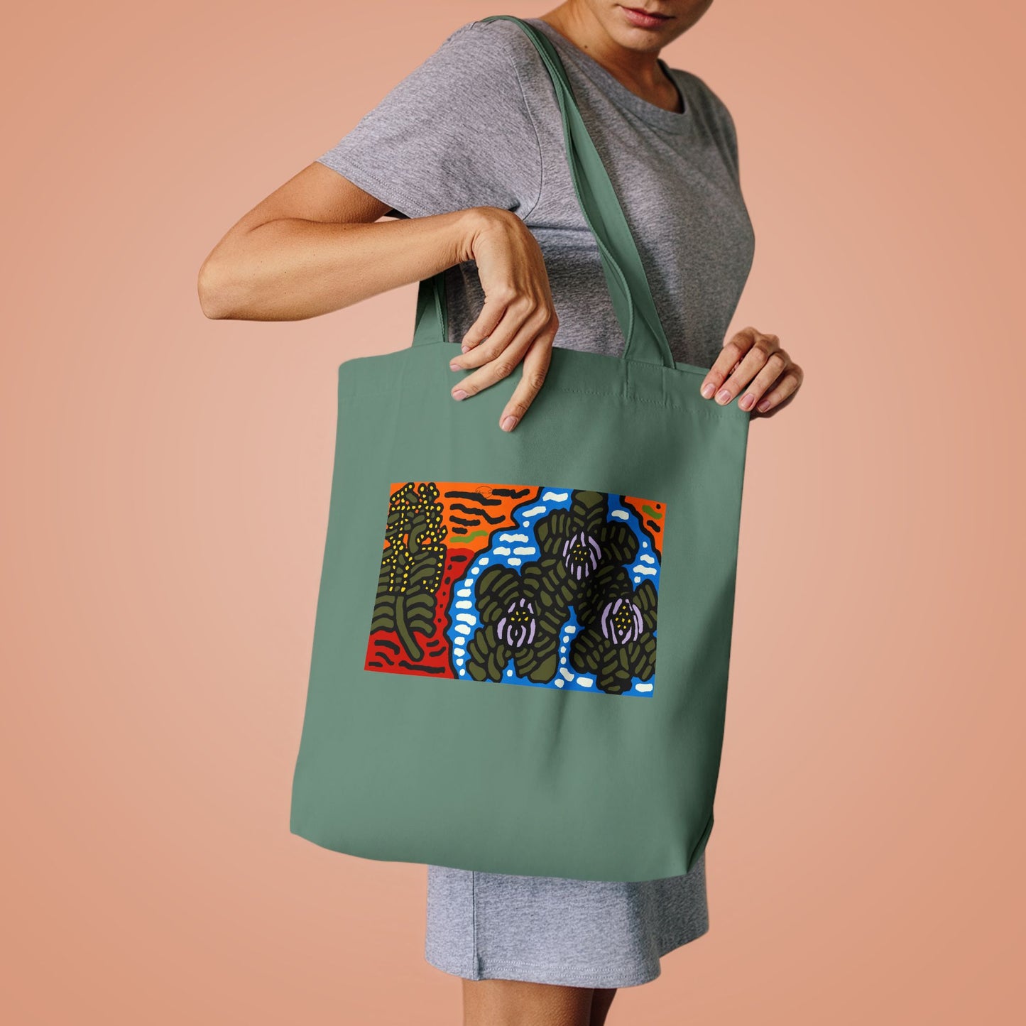 The Sri Lankan water lilies meets the Australian wattle Classic Tote Bag