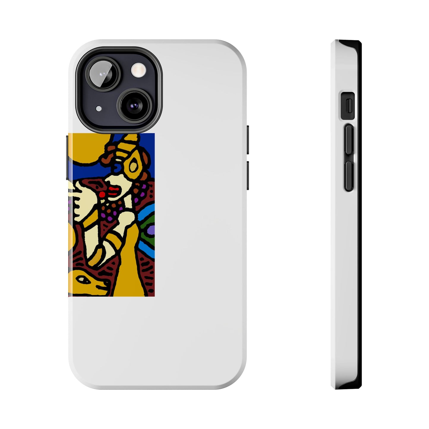 The golden snake being blessed by the fairy Tough Phone Case