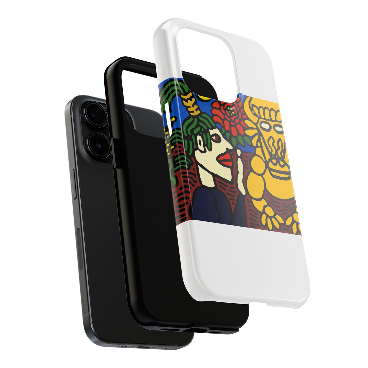 The warrior hailing the mighty golden dragon Tough Phone Case