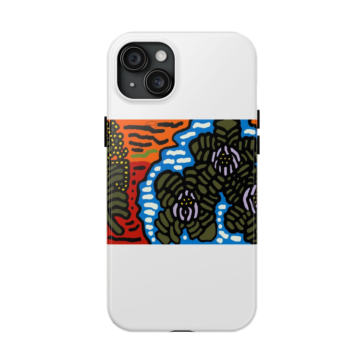 The Sri Lankan water lilies meets the Australian wattle Tough Phone Case
