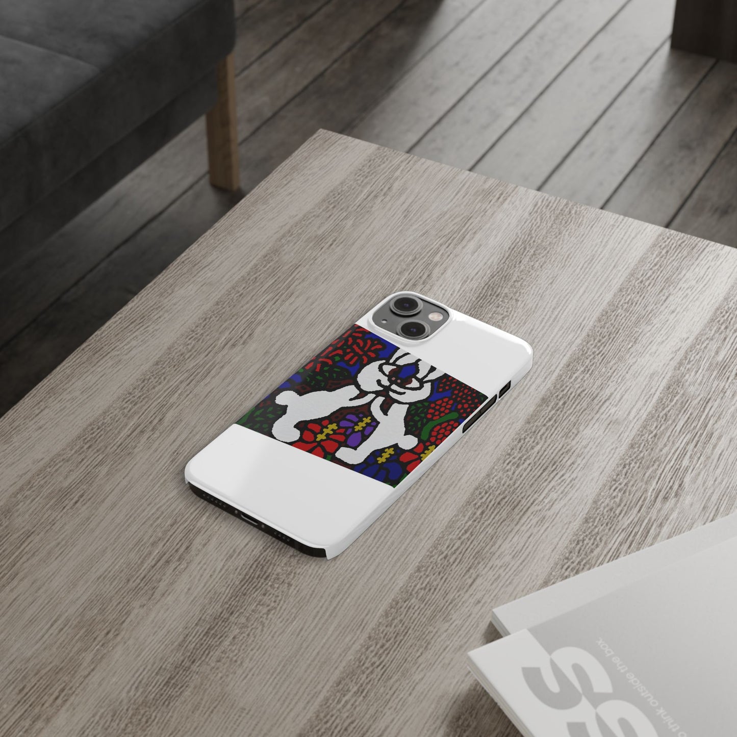 Bunnies in love Slim Phone Case