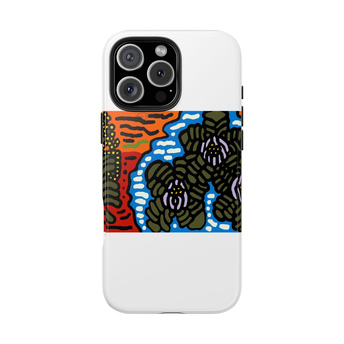 The Sri Lankan water lilies meets the Australian wattle Tough Phone Case