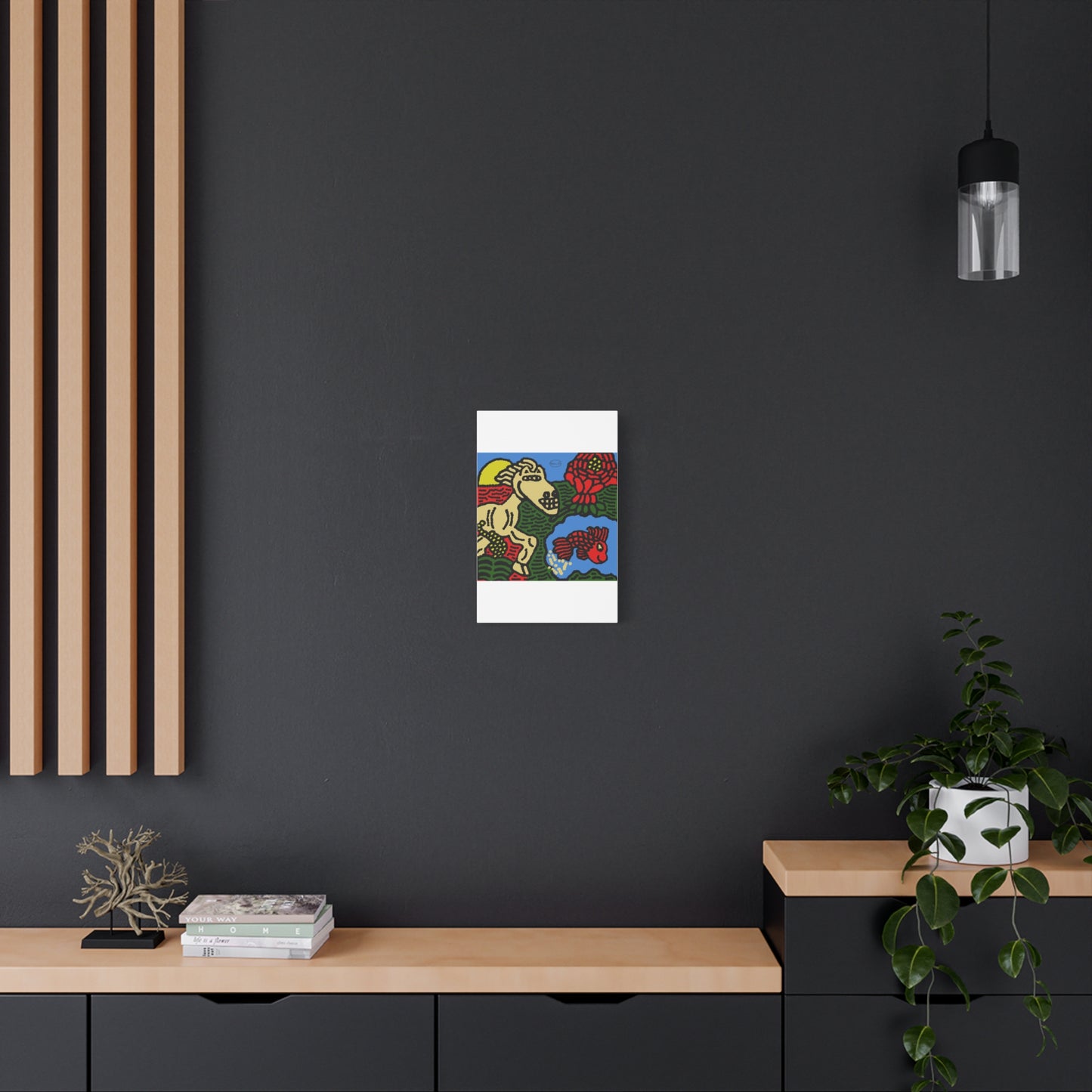 Galloping carefree through life Canvas (Small)