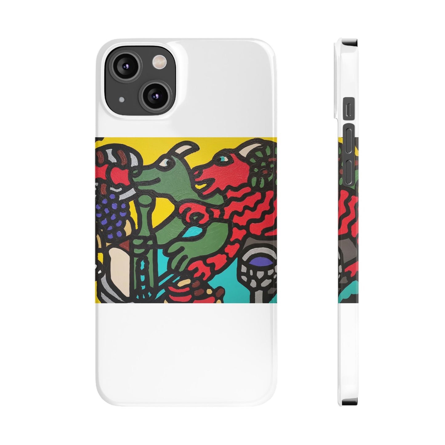 Enjoying our companionship Slim Phone Case