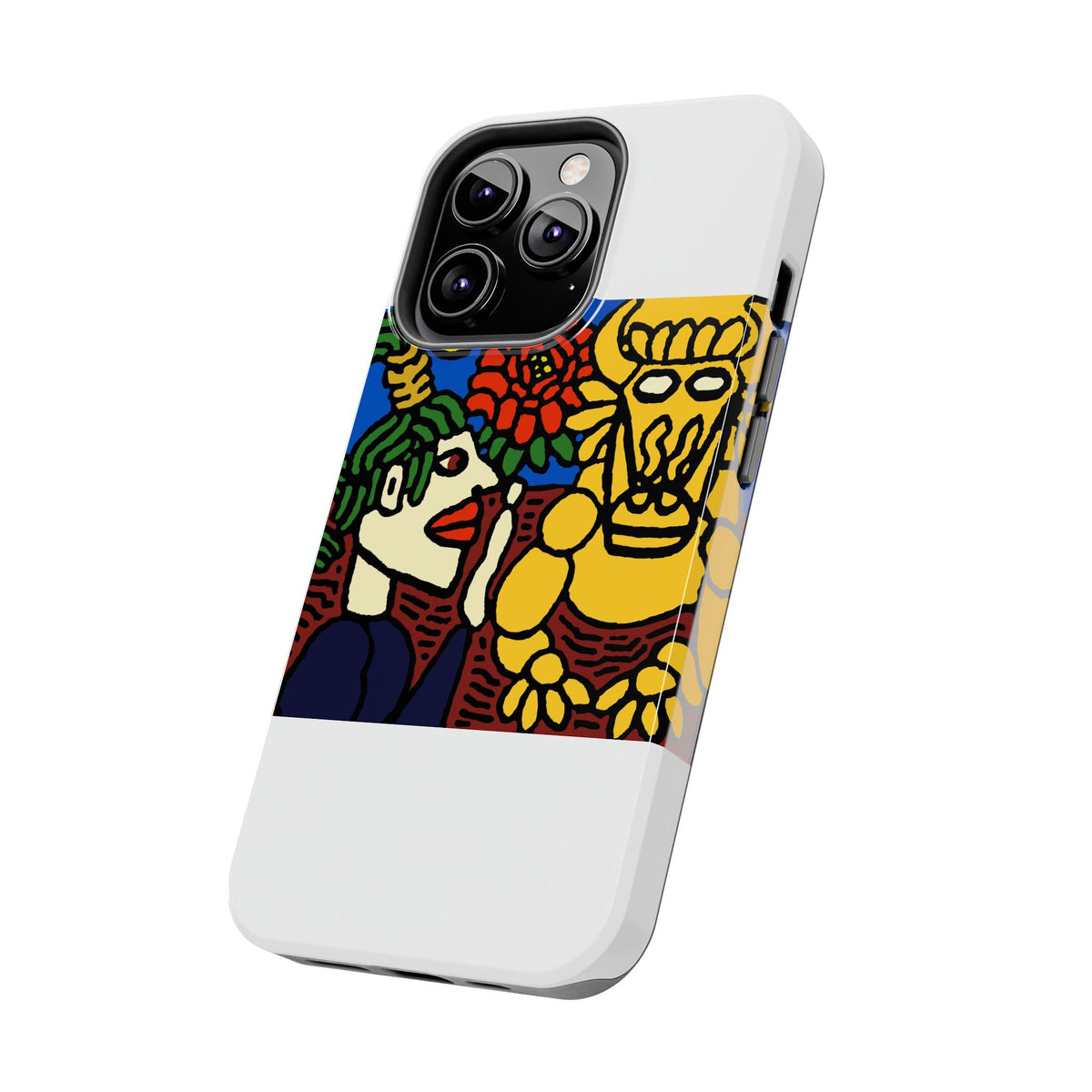The warrior hailing the mighty golden dragon Tough Phone Case