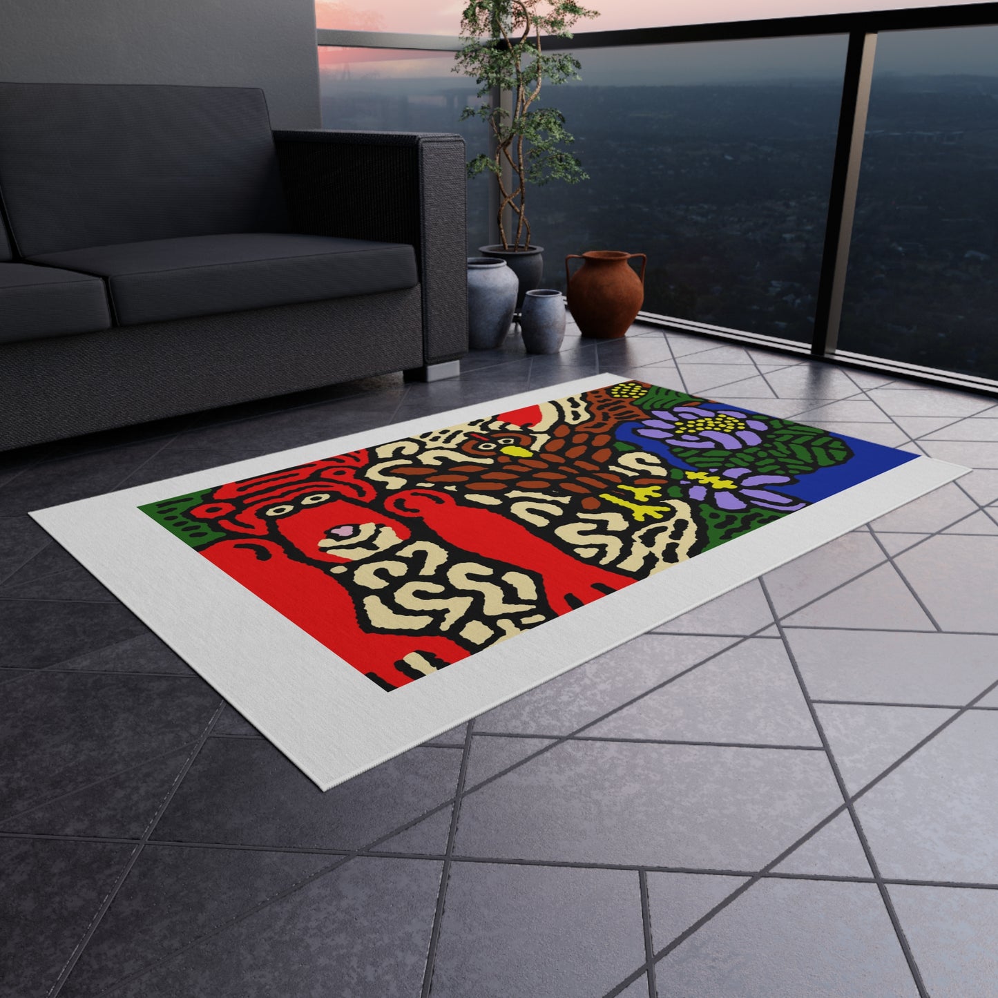 Friendly competition — Outdoor Rug