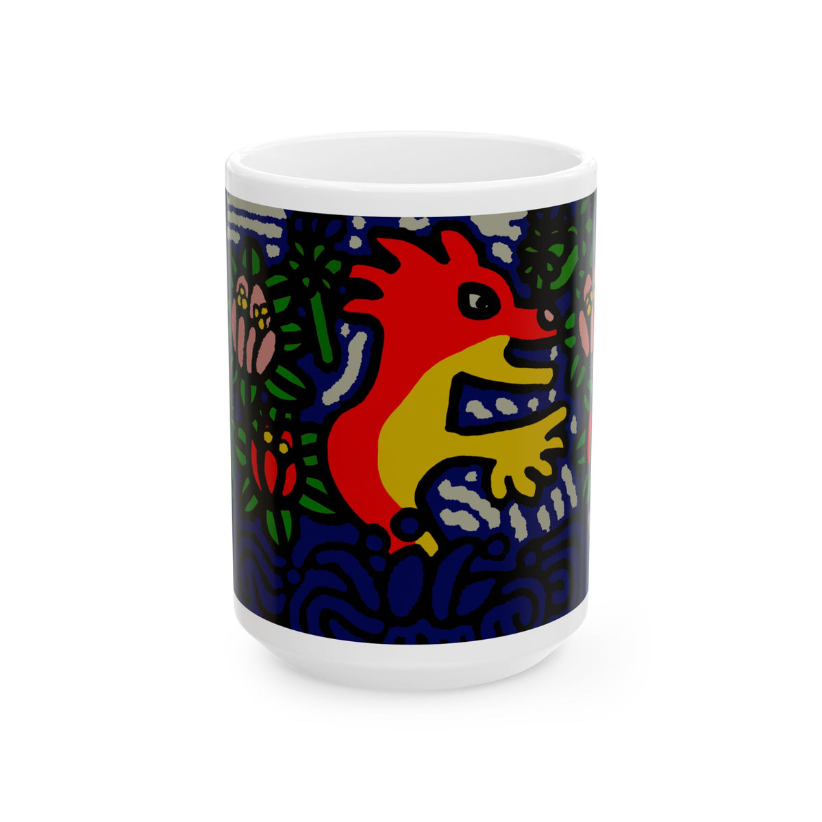 Breaking through the surface of a lotus pond Ceramic Mug