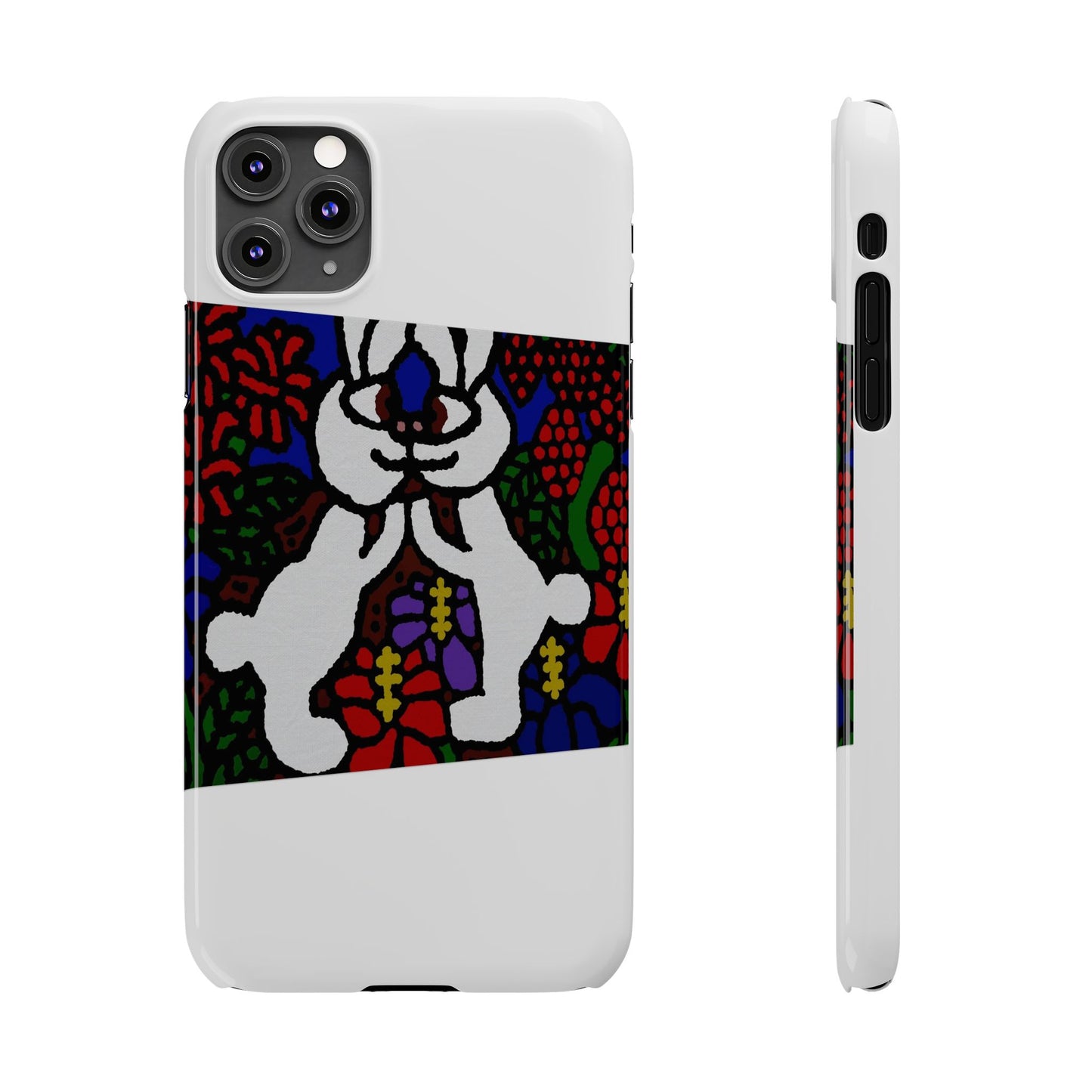 Bunnies in love Slim Phone Case