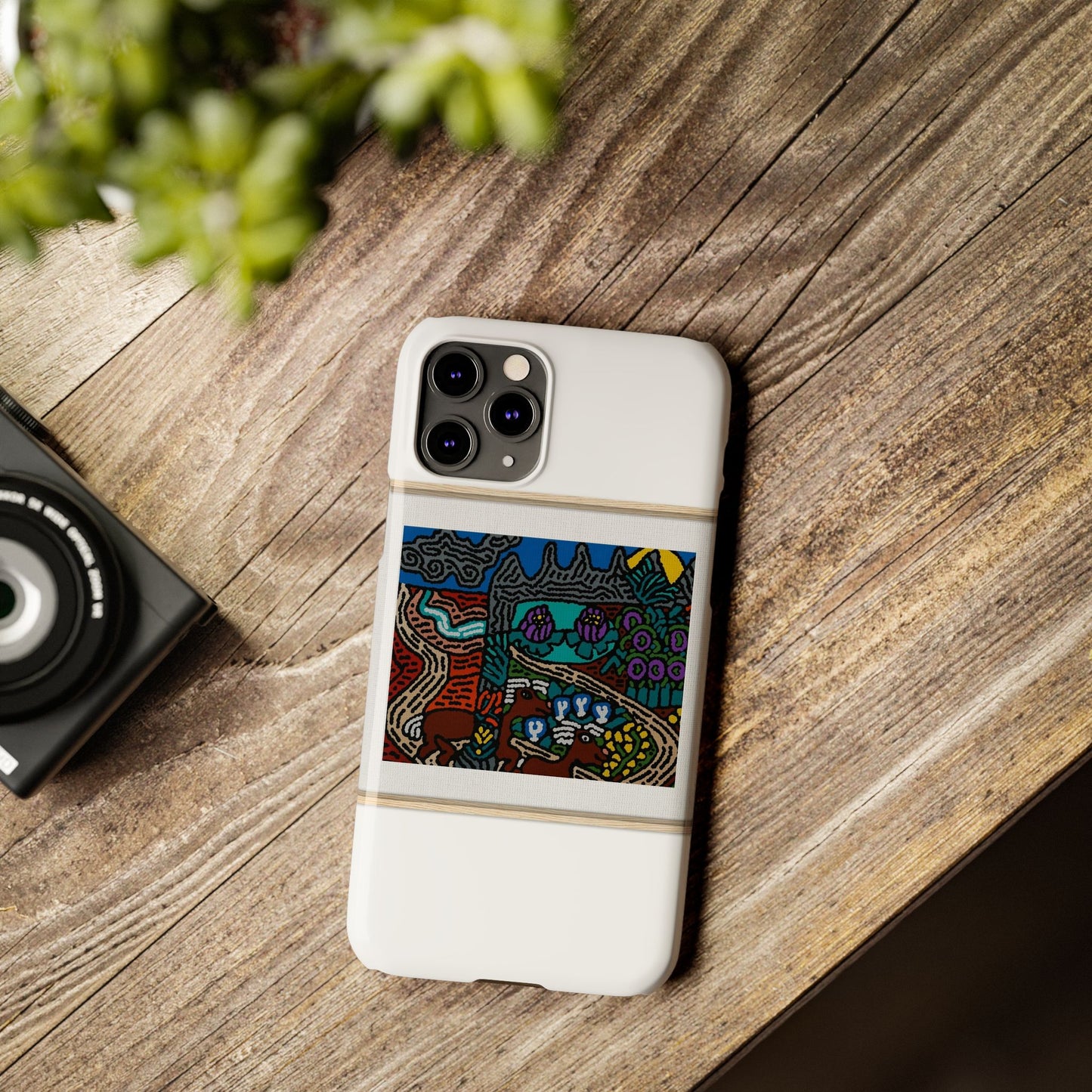 Road to a Sanctuary and Oasis Slim Phone Case