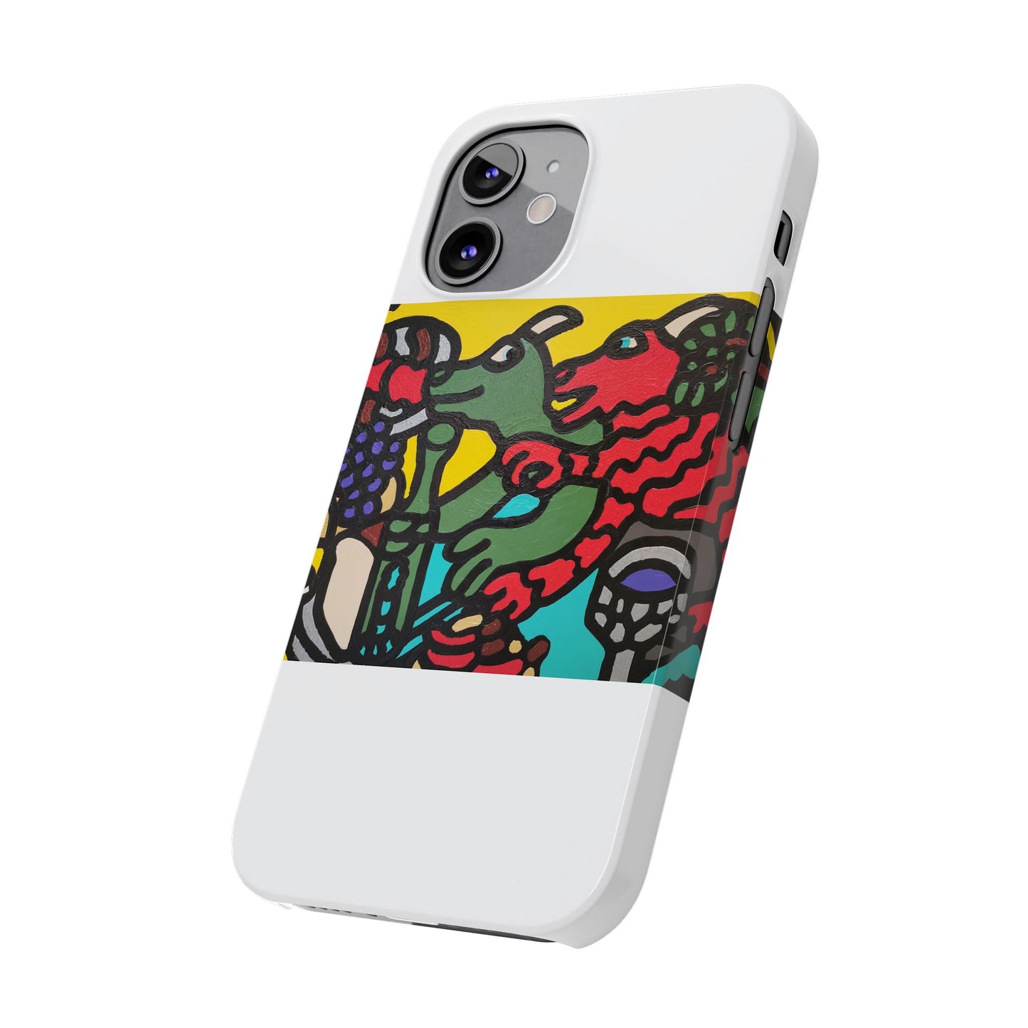 Enjoying our companionship Slim Phone Case