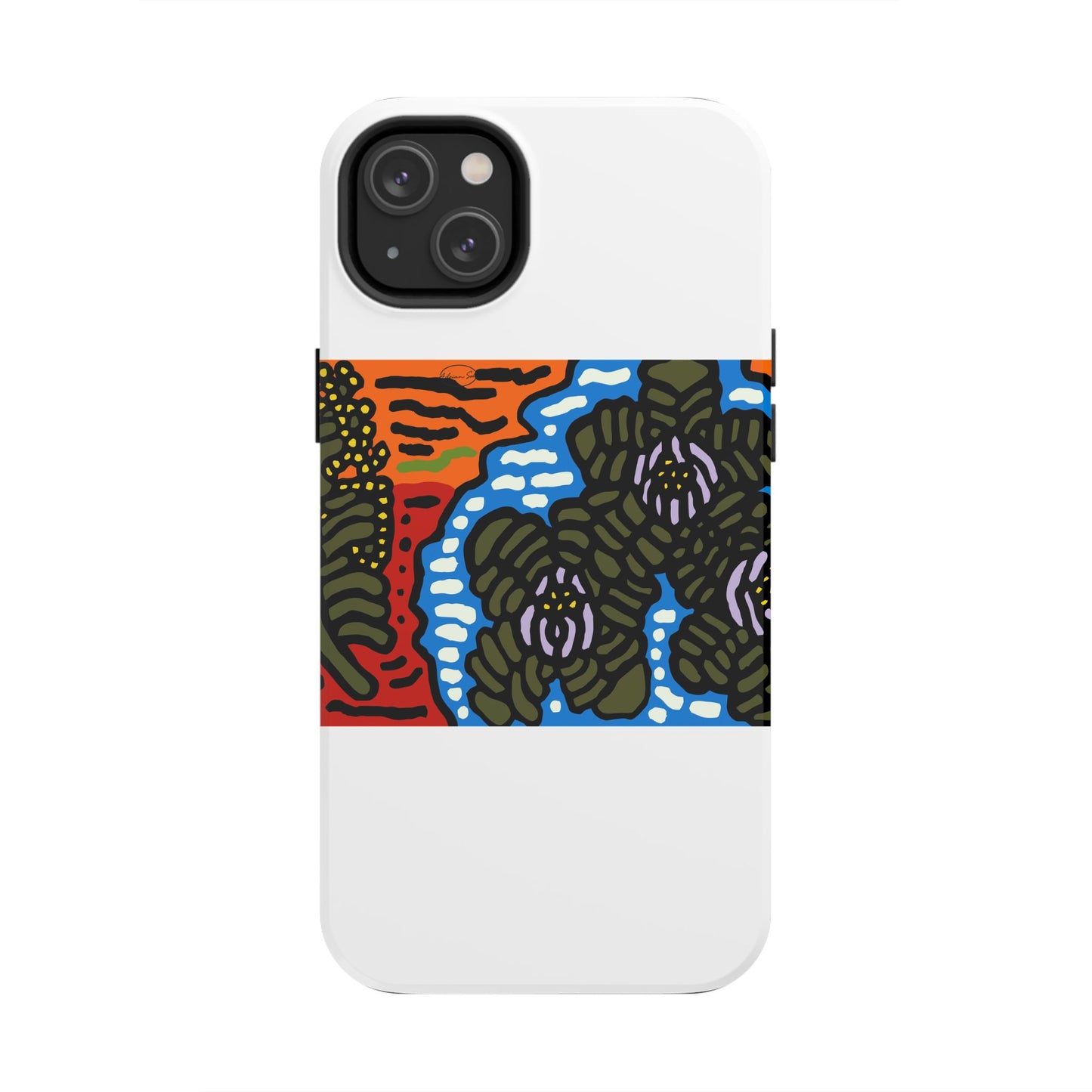 The Sri Lankan water lilies meets the Australian wattle Tough Phone Case
