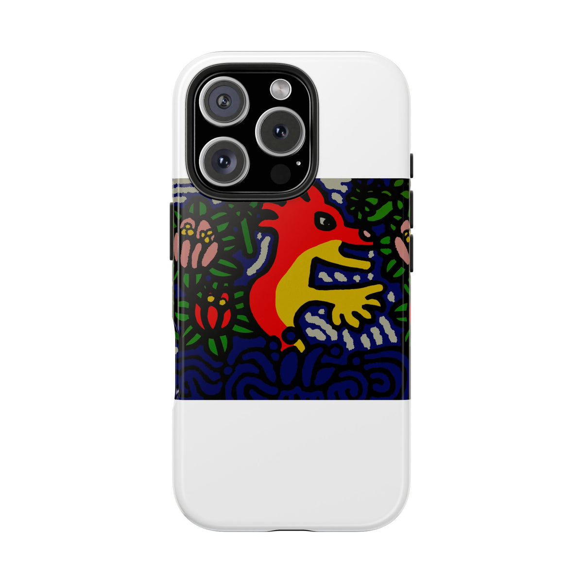 Breaking through the surface of a lotus pond Tough Phone Case