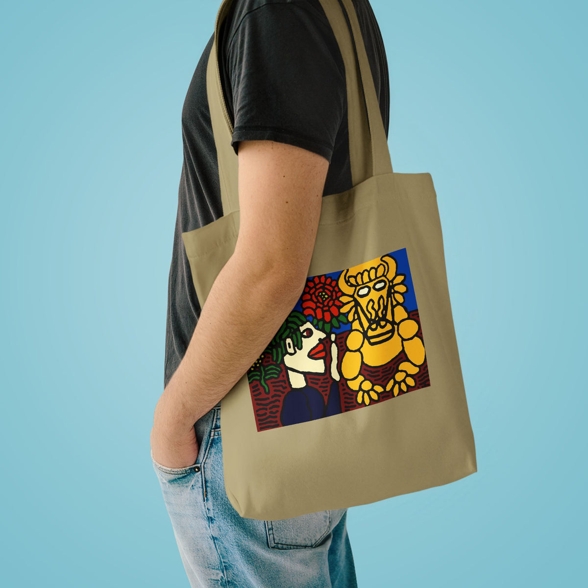The warrior hailing the mighty golden dragon Classic Tote Bag