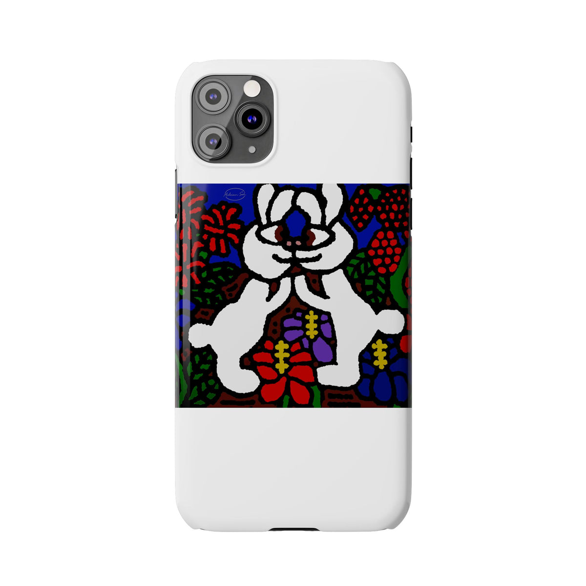 Bunnies in love Slim Phone Case