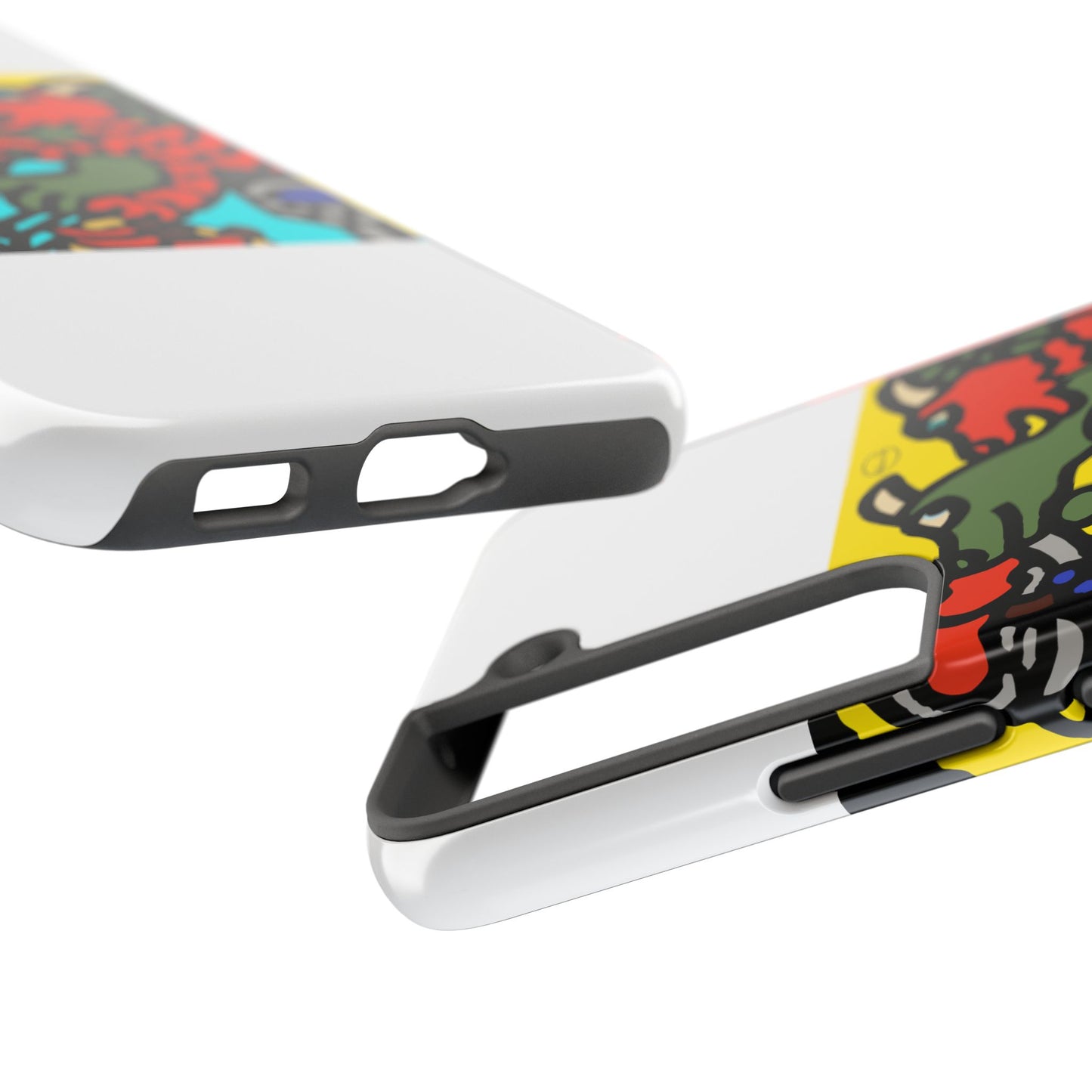 Two dragons enjoying a feast together Tough Phone Case