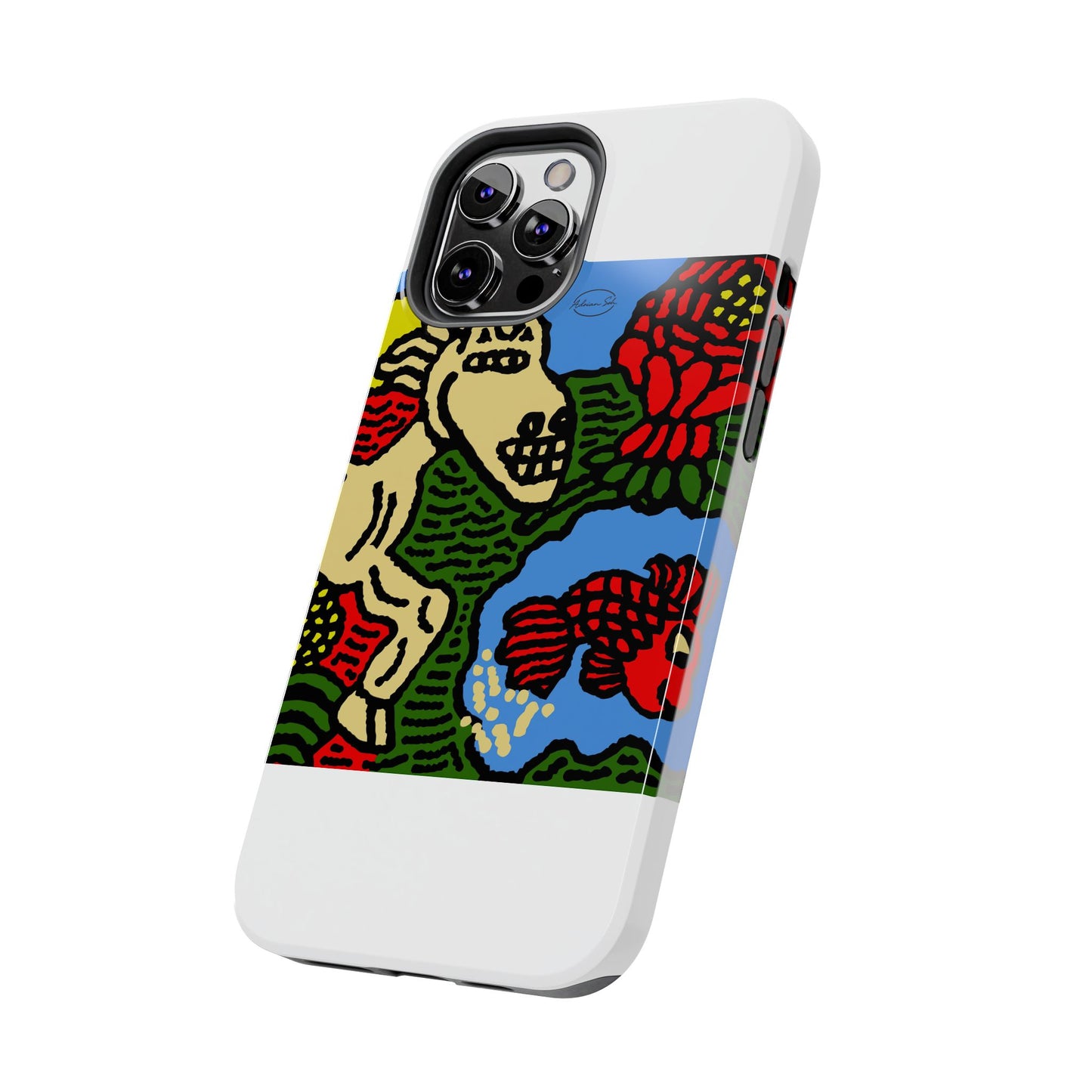 Galloping carefree through life Tough Phone Case