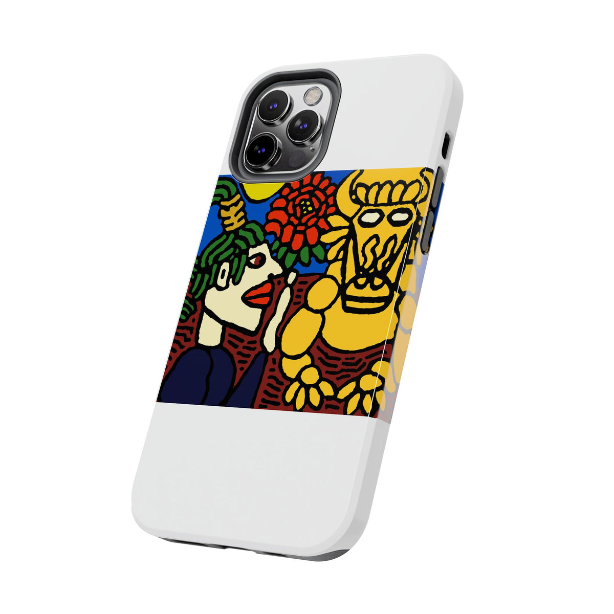 The warrior hailing the mighty golden dragon Tough Phone Case