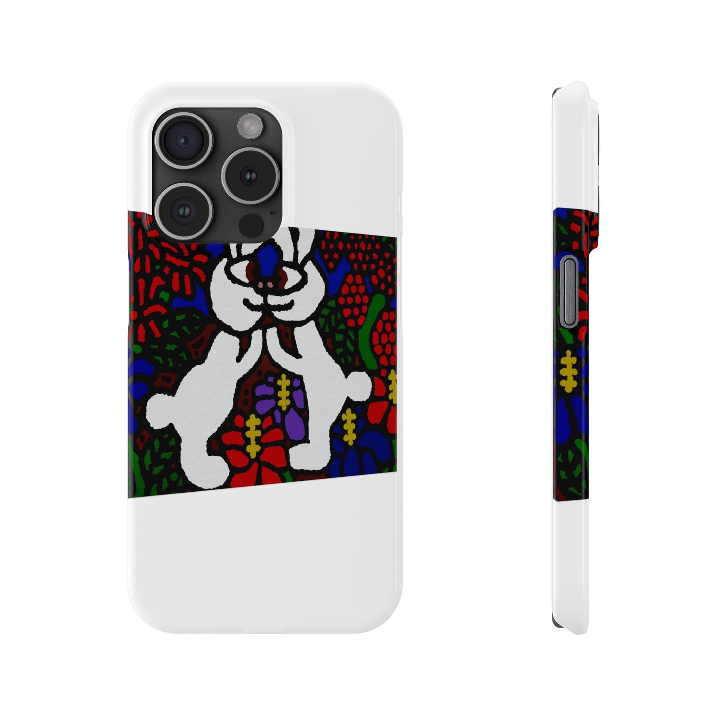 Bunnies in love Slim Phone Case
