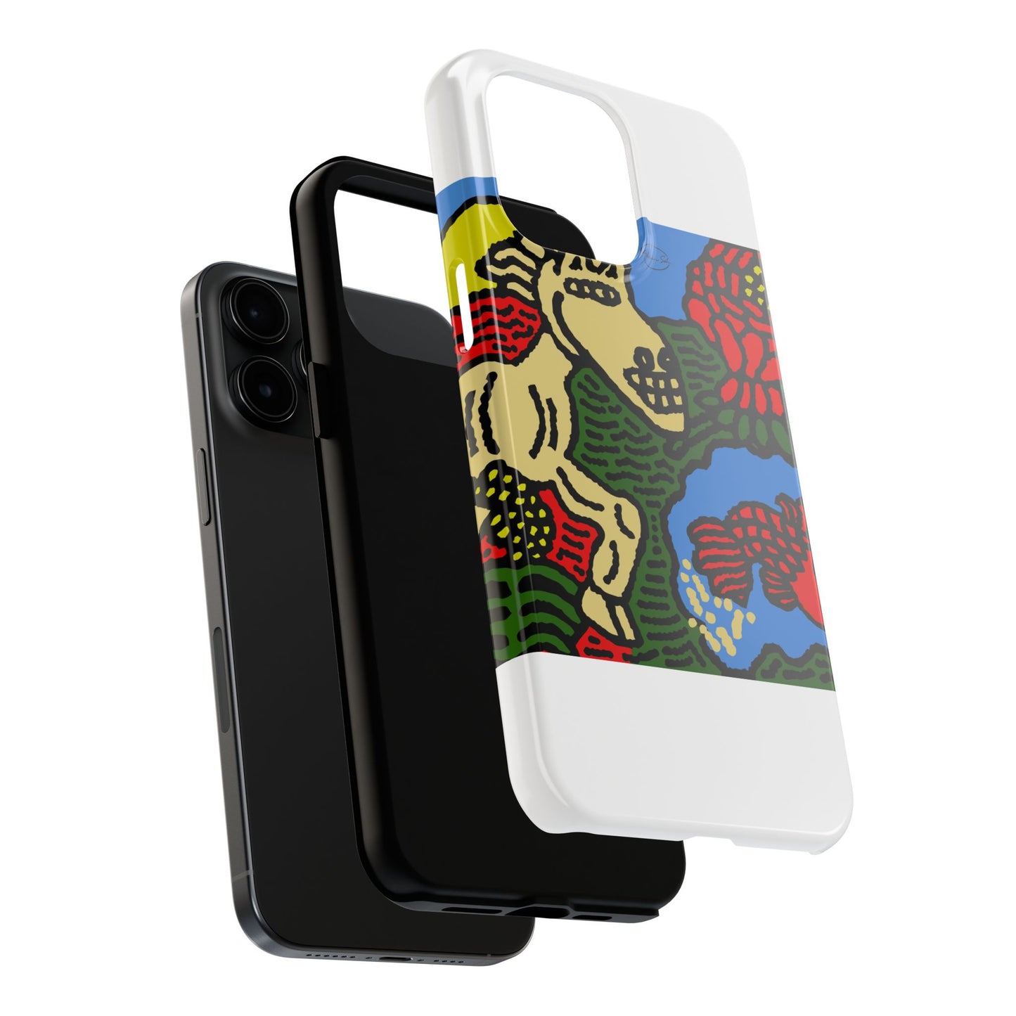 Galloping carefree through life Tough Phone Case