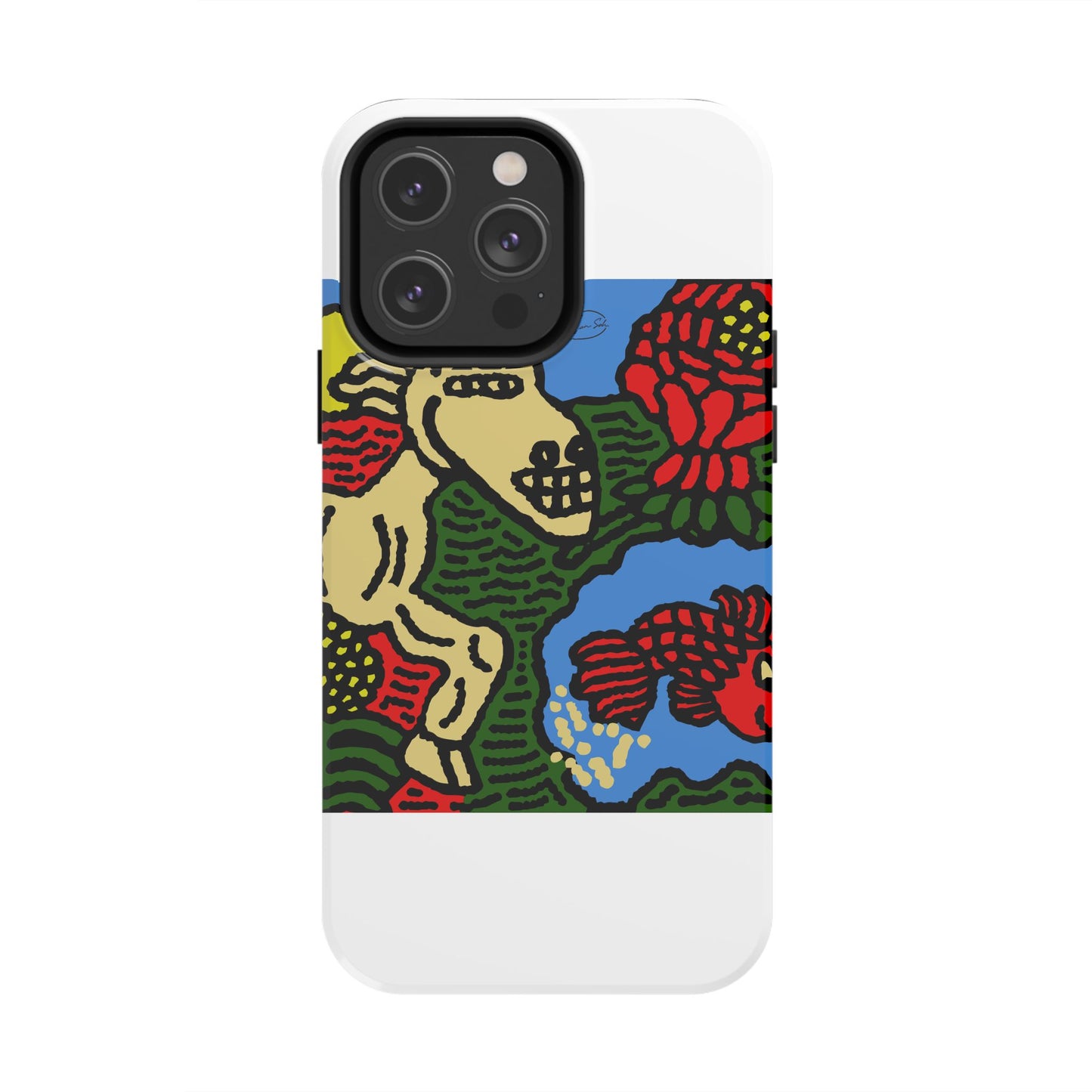 Galloping carefree through life Tough Phone Case