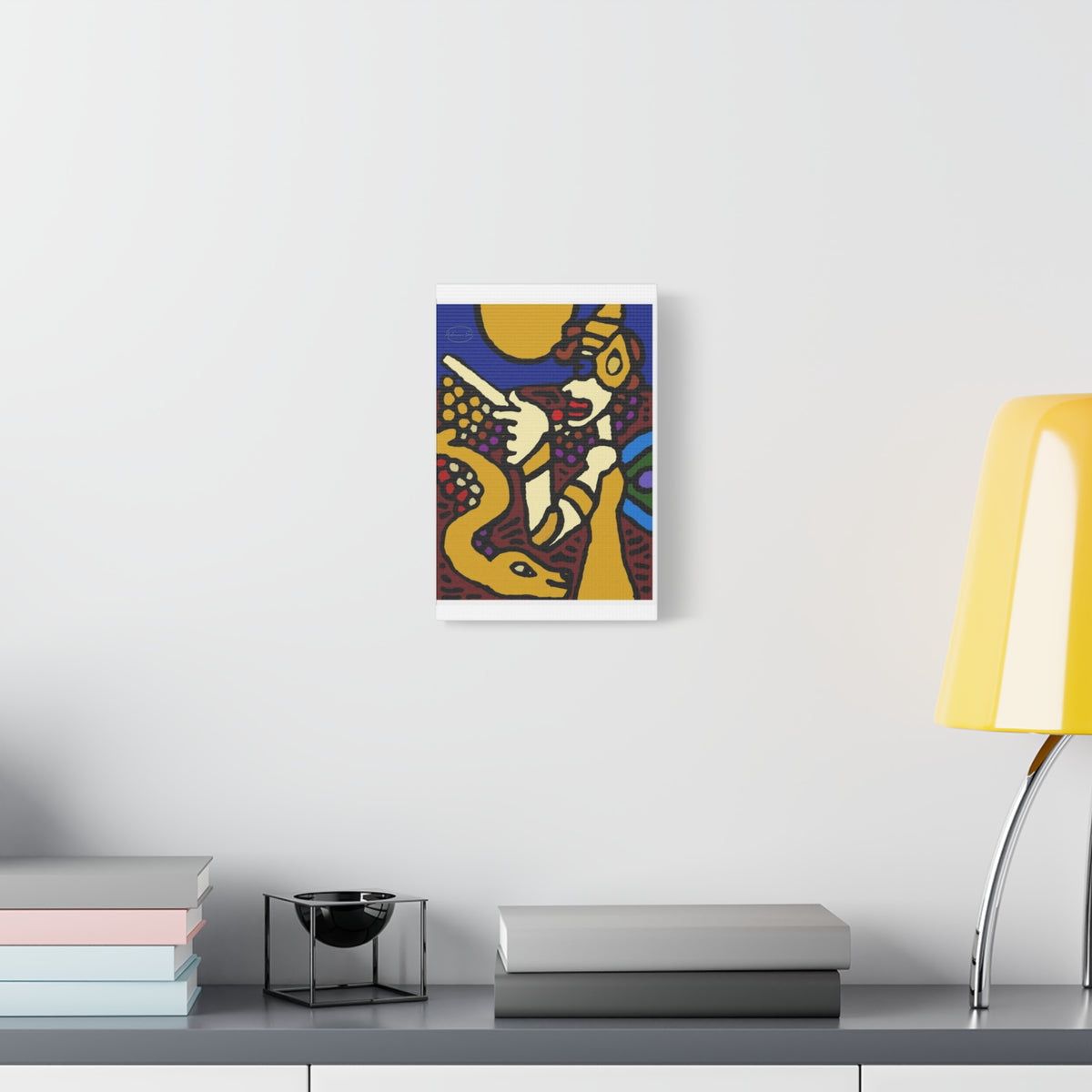 The golden snake being blessed by the fairy Canvas (Small)