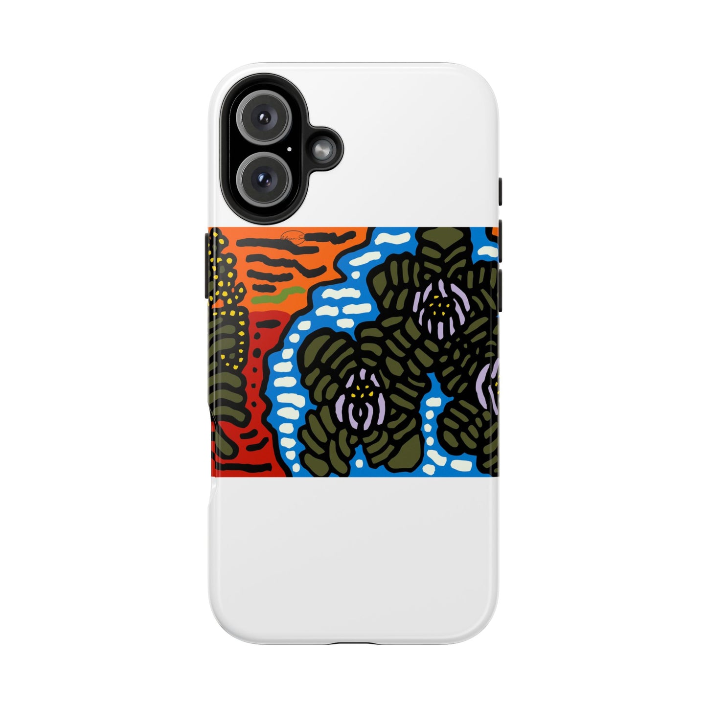 The Sri Lankan water lilies meets the Australian wattle Tough Phone Case