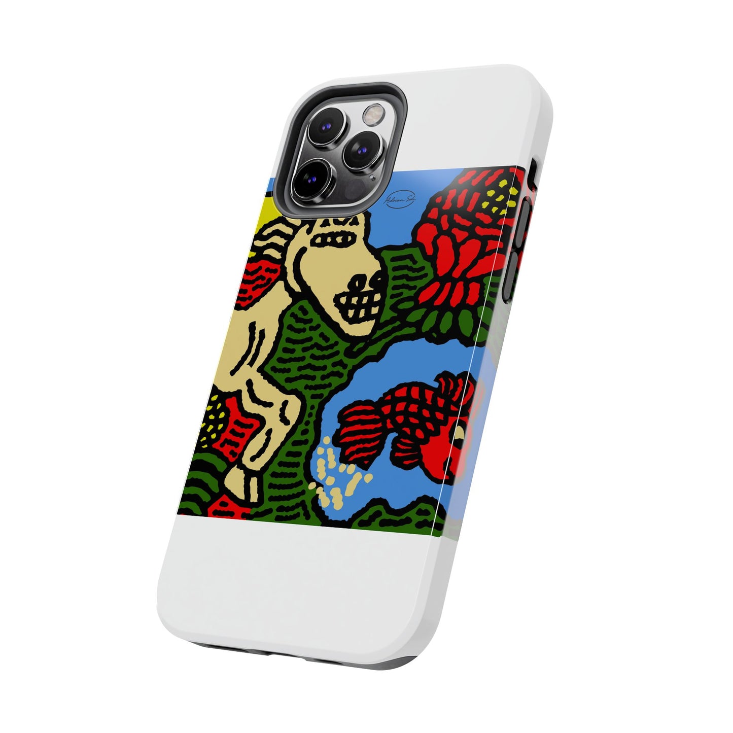 Galloping carefree through life Tough Phone Case