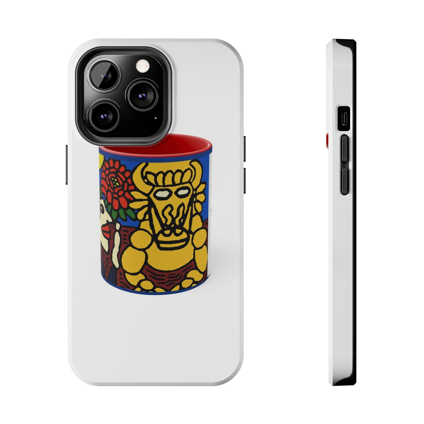 The warrior hailing the mighty golden dragon Tough Phone Case