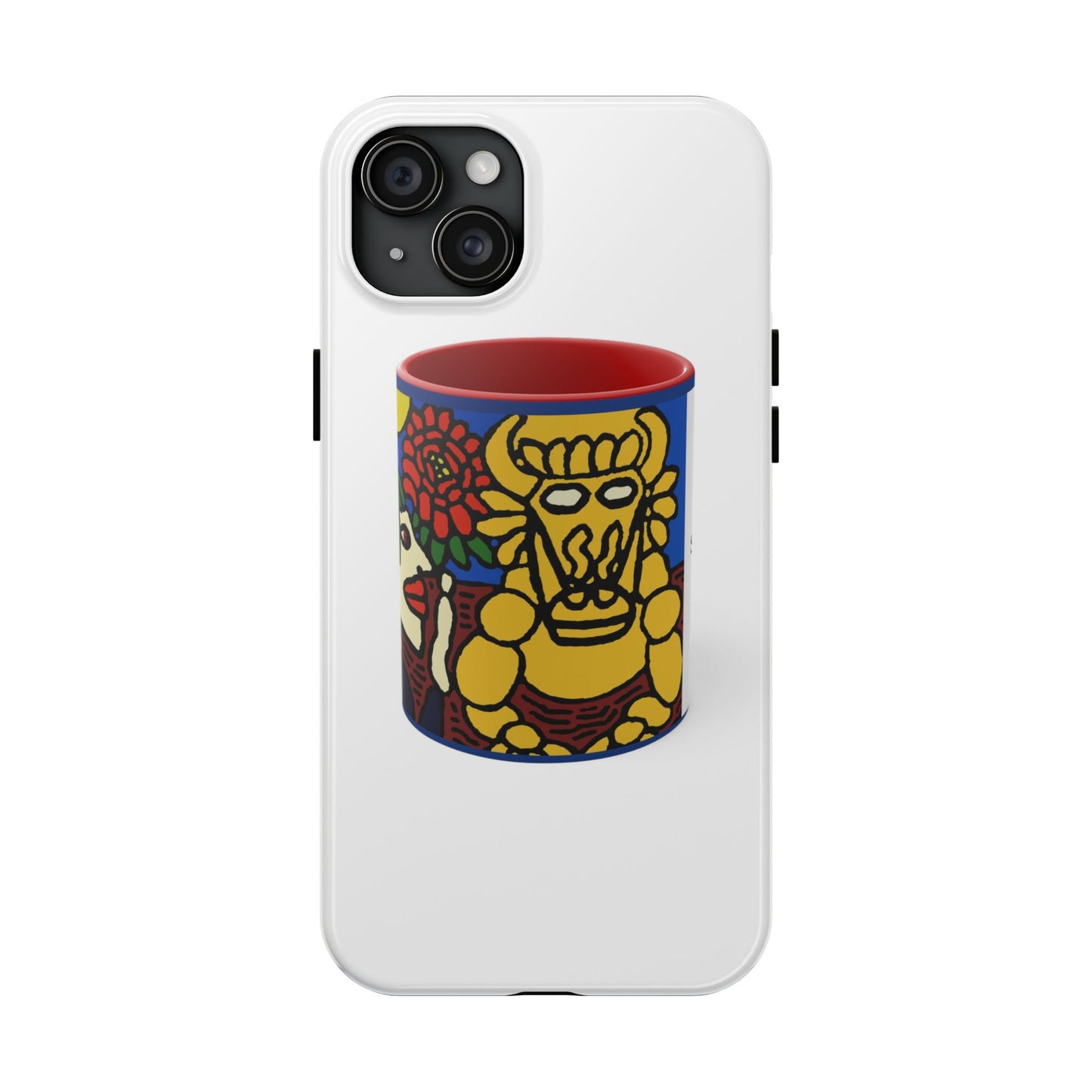 The warrior hailing the mighty golden dragon Tough Phone Case