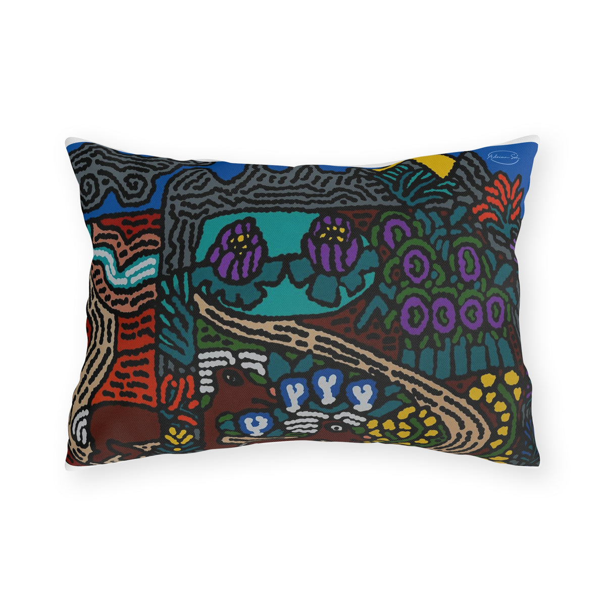 Going to the valley of hope and prosperity — Outdoor Pillow