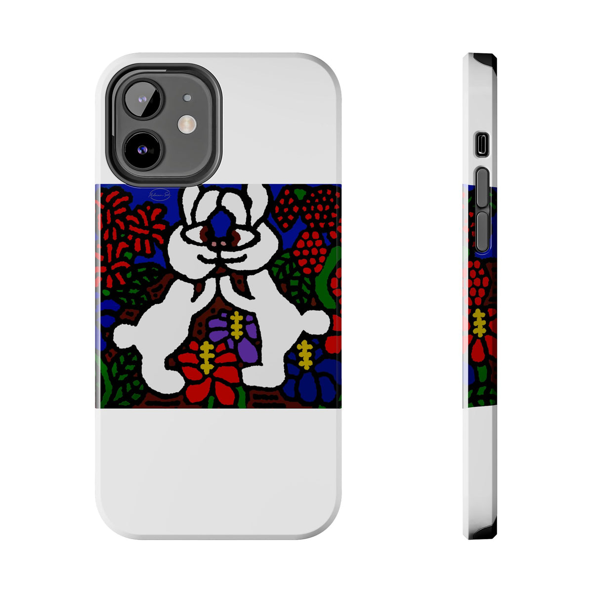 Bunnies in love Tough Phone Case